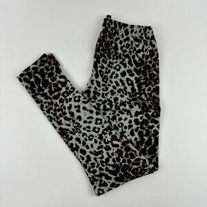 Milkyway Leggings Womens Medium Gray Black Leopard